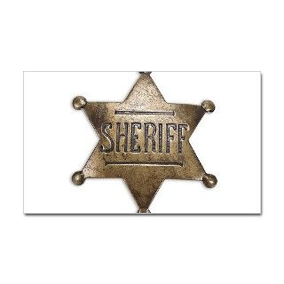 Sheriffs Badge Rectangle Decal by giftedtwisted