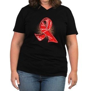 Blood Cancer Slogans Womens Plus Size V Neck Dark by gifts4awareness