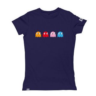 retro arcade ghost t shirt by occasional human