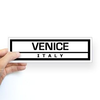 VENICE ITALY Bumper Bumper Sticker by travelstickers
