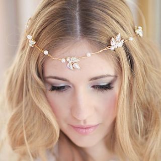 llorelei crystal bridal browband by corrine smith design