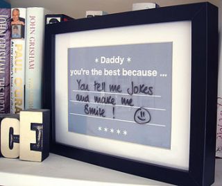 'daddy' write on wipe off message print by little bird designs