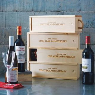 fine wine wedding gift box by afineyear