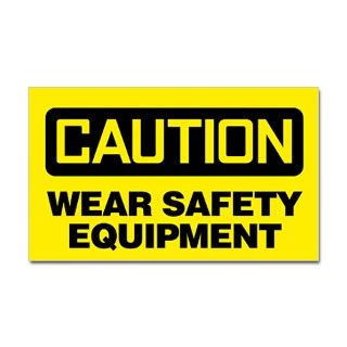 Caution Wear Safety Equipment Decal by digitalgarden