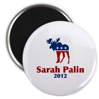 Sarah Palin 2012 Moose Magnet by BaldEaglet