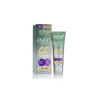 Alba Botanica   Even Advanced CC Cream Tinted Mineral Perfector Fair to Light 15 SPF   1.7 oz.  Makeup Sets  Beauty