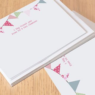 pack of 12 thank you cards by lucy sheeran