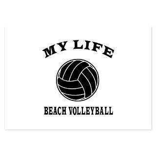 My Life Beach Volleyball Invitations by Royalshop4gifts