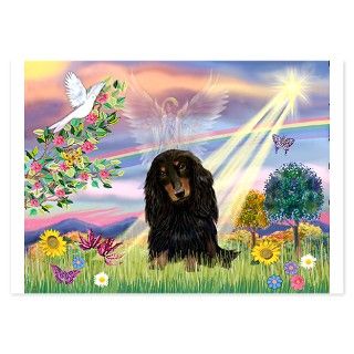 Cloud Angel /Dachshund Invitations by angeldogart