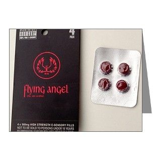 Flying angel pills   Note Cards (Pk of 10) by sciencephotos