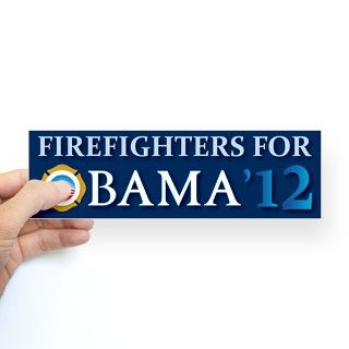 Firefighters for Obama 2012 Bumper Bumper Sticker by FF4Obama2012