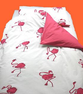 flamingo design single duvet set   sale price by eazy tiger