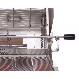 CalFlame Built In 5 Burner Convection Gas Grill with Rotisserie