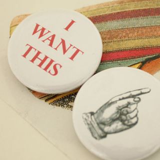 'i want this' magnet duo by studio sweepings