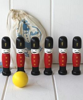 wooden london soldier skittles by posh totty designs interiors