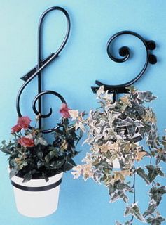 wall mounted plant pot holder by music room direct