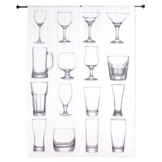 Set With Different Empty Glasses And 84 Curtains by Admin_CP70839509