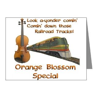 Orange Blossom Special Fiddle Note Cards (Pk of 10 by violin_student