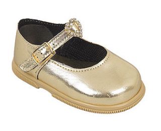 little girl golden shoes by mon petit shoe
