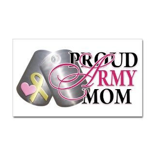 Proud Army Mom Rectangle Decal by homefronthero
