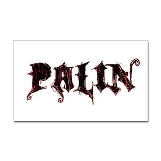 Palin Grunge Logo Rectangle Decal by RepublicanCan