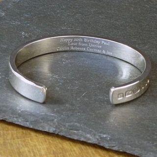 men's heavy solid silver bracelet by hersey silversmiths