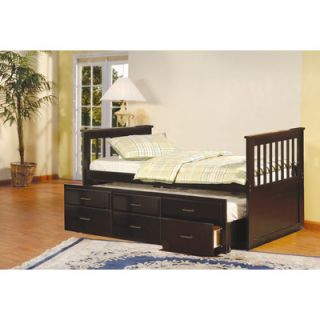 InRoom Designs Scout Twin Captain Bed with Trundle