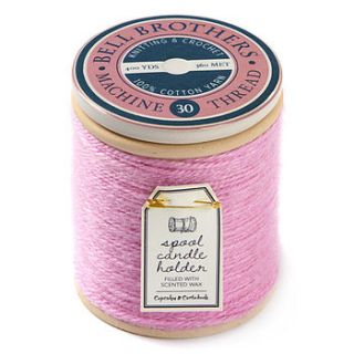 sew cute scented spool candle gift by red berry apple