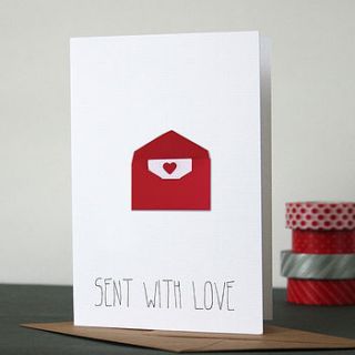 sent with love card by heidi nicole