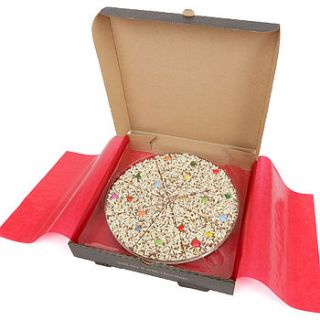 jelly bean jumble chocolate pizza by the gourmet chocolate pizza co.