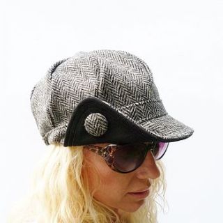 harris tweed newsboy hat by moaning minnie