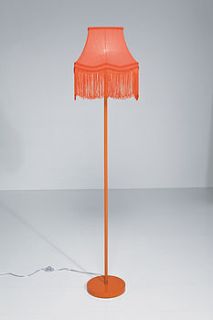 boudoir standard lamp orange by i love retro