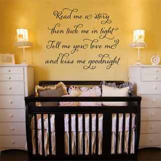 'read me a story' wall sticker quote by making statements