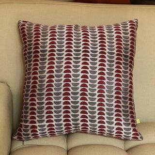 kochi sliced dots silk print cushion cover by reason home