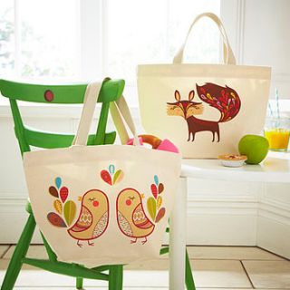 animal canvas lunch bags by ulster weavers