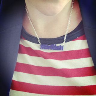 personalised social media necklace by anna lou of london