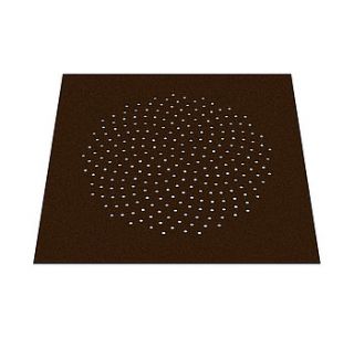 spiral hole felt rug by vincent