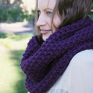 knitting pattern for moss stitch snoods by miss knit nat