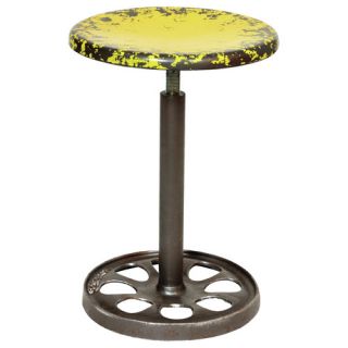 Drum Shaped Metal Mirror Mosaic Stool