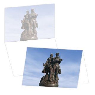 ECOeverywhere Lewis and Clark Statue Boxed Card Set, 12 Cards and Envelopes, 4 x 6 Inches, Multicolored (bc14391)  Blank Postcards 