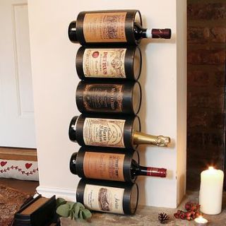wall wine bottle holder by dibor