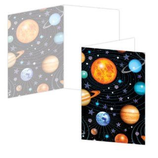 ECOeverywhere Planetary Movement Boxed Card Set, 12 Cards and Envelopes, 4 x 6 Inches, Multicolored (bc12739)  Blank Postcards 