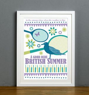 british summertime print by betsy benn
