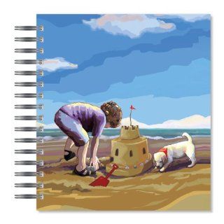 ECOeverywhere Sand Castle Picture Photo Album, 18 Pages, Holds 72 Photos, 7.75 x 8.75 Inches, Multicolored (PA11681)  Wirebound Notebooks 