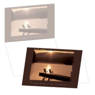 ECOeverywhere Lake Future Home Boxed Card Set, 12 Cards and Envelopes, 4 x 6 Inches, Multicolored (bc14236)  Blank Postcards 