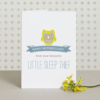 sleep thief mothers day card by doodlelove