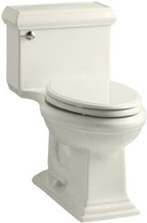 KOHLER K 3812 96 Memoirs Comfort Height One Piece Elongated 1.28 gpf Toilet with Classic Design, Biscuit    