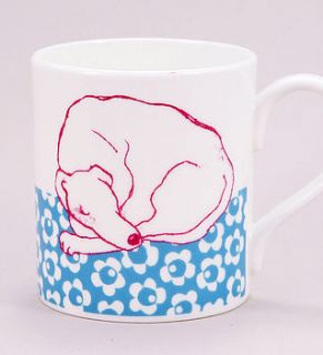 dog bone china mug by quietly eccentric