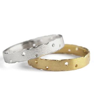 9ct gold and silver ring set by kate smith jewellery