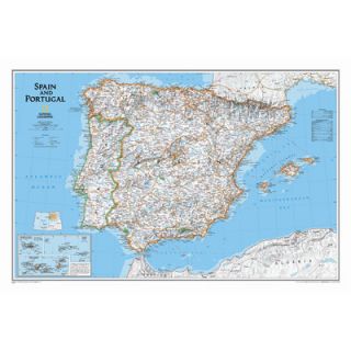 National Geographic Maps Spain & Portugal Classic Wall Map